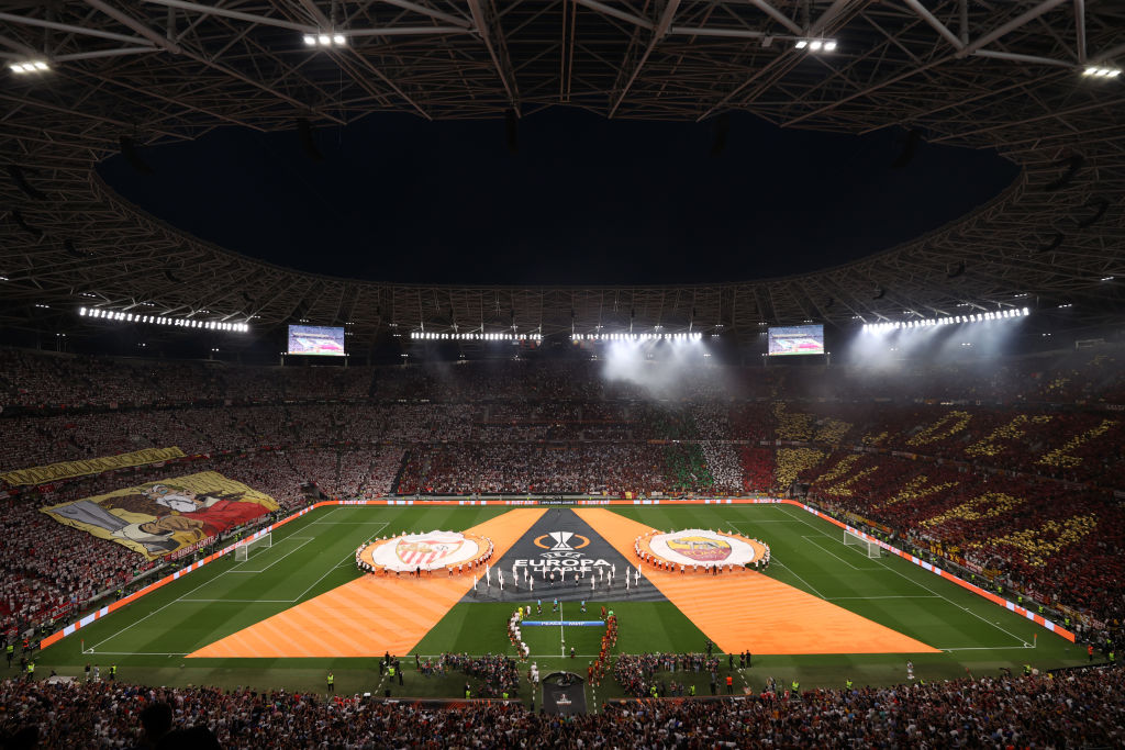 The Puskas Arena hosting the 2023 Europa League final