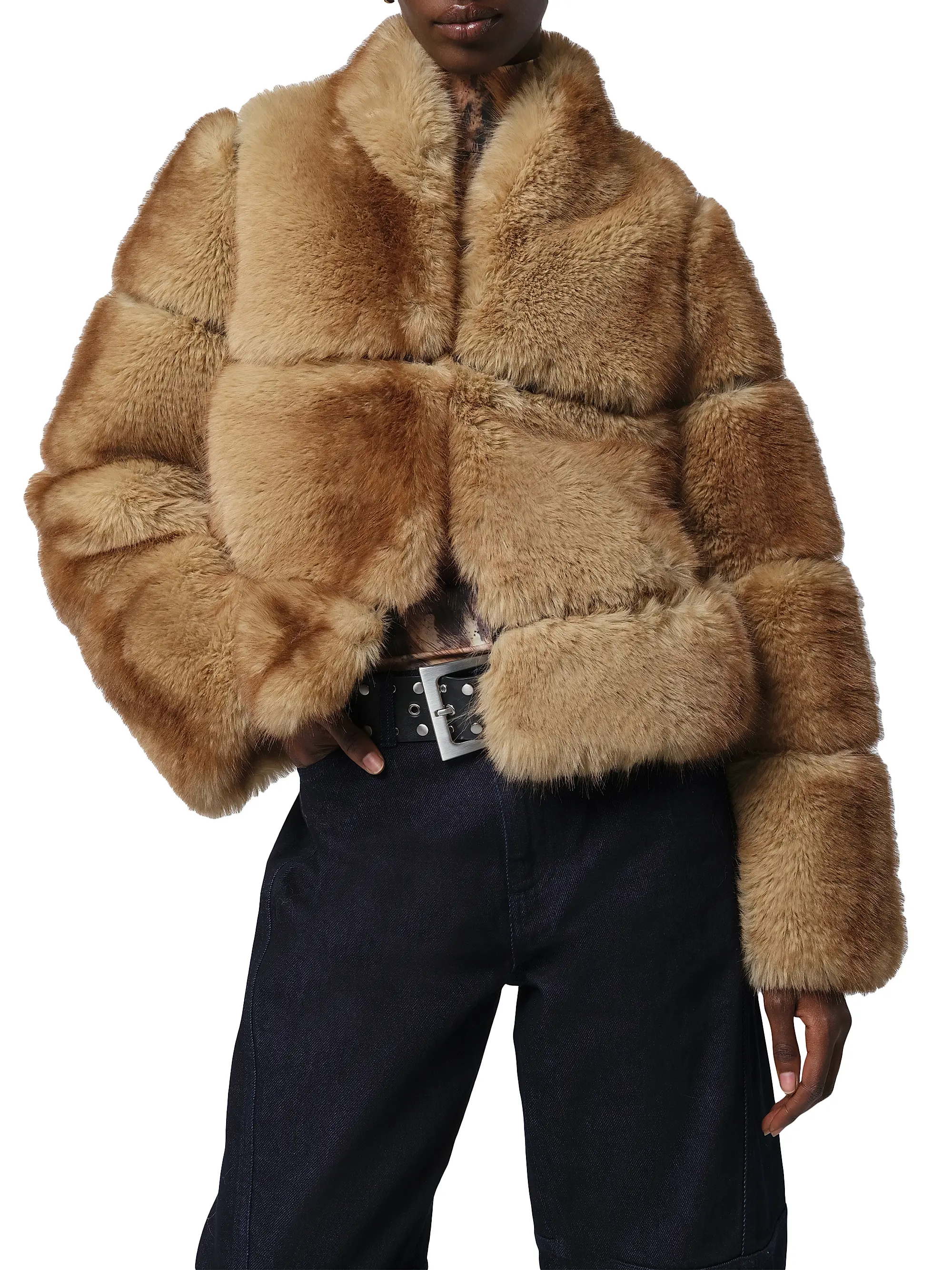 Sai Faux-Mink Fur Coat