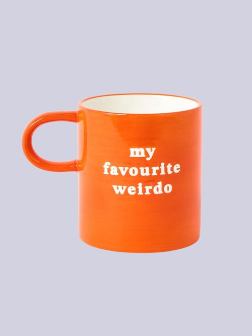 My Favourite Weirdo Large Orange Mug 