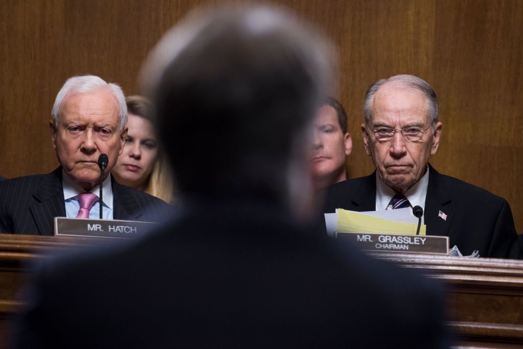 Orrin Hatch and Chuck Grassley.