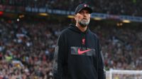 Liverpool manager Jurgen Klopp looks on during the Premier League match between Manchester United and Liverpool at Old Trafford in August 2022.