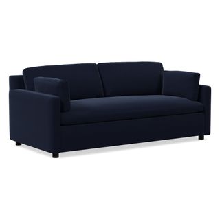 navy sofa on a white background