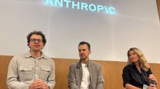 Anthropic CEO Dario Amodei, Chief Product Officer Mike Krieger and Head of Communications Sasha de Marigny