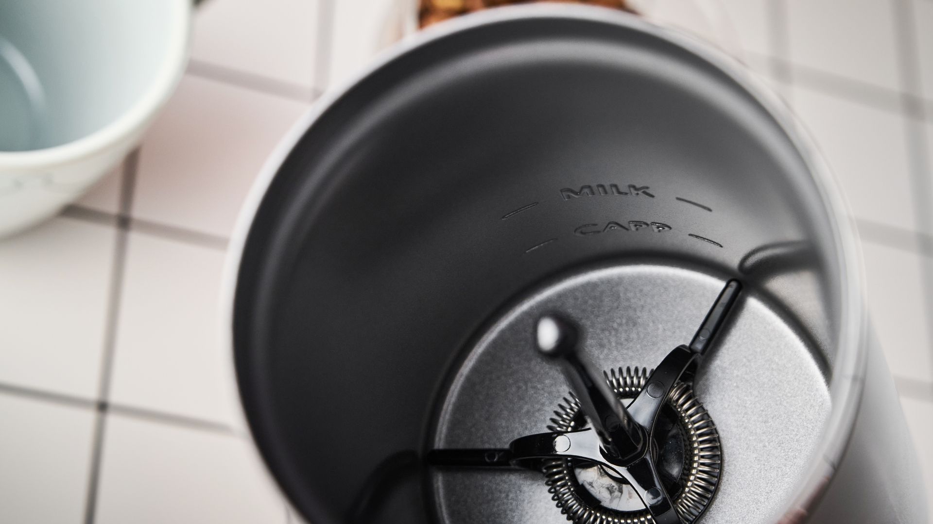 Inside of the Lavazza MilkEasy Plus