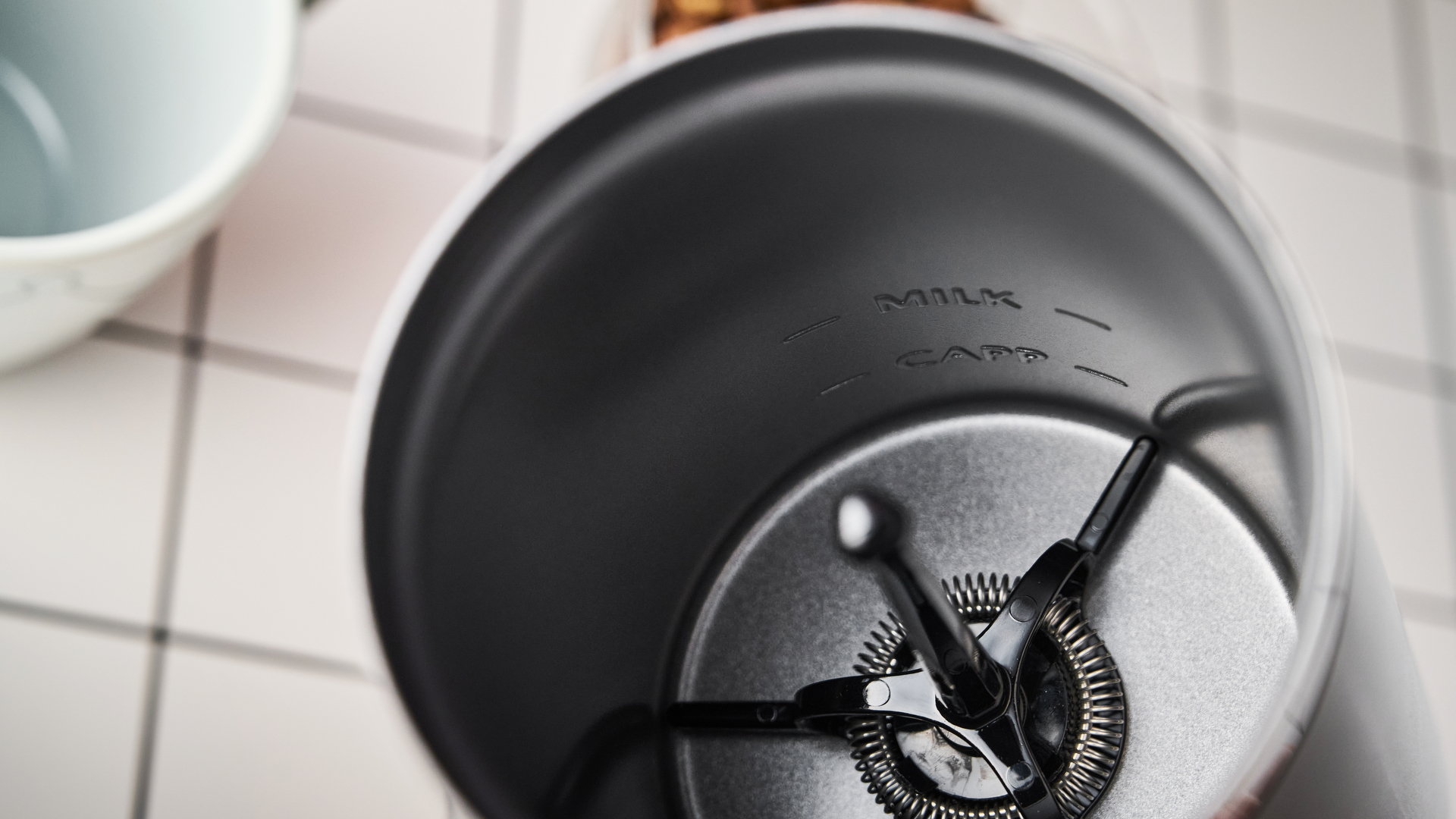 Inside of the Lavazza MilkEasy Plus