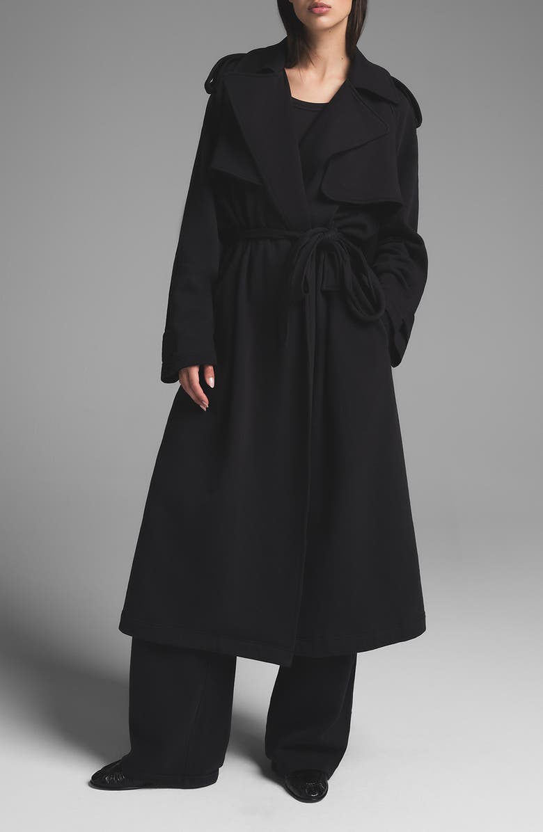 Fleece Trench Coat