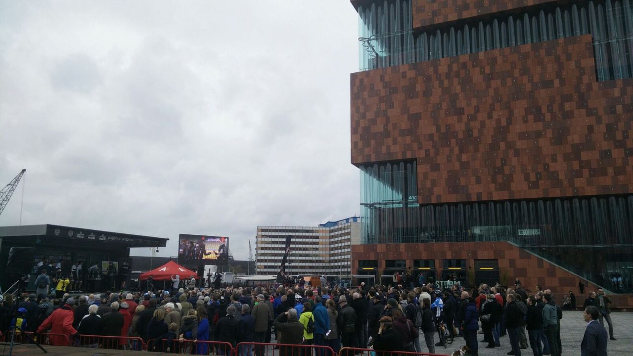The start of the race is located on the Antwerp Docks