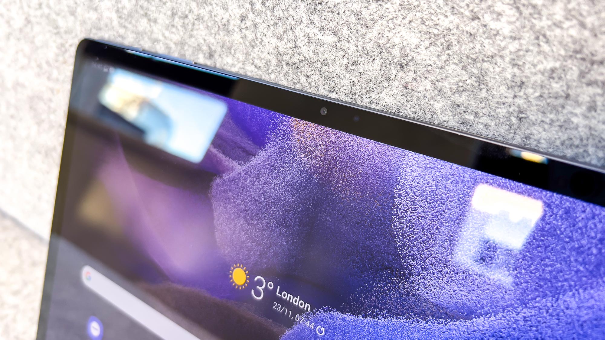 The Samsung Galaxy Tab S7 FE's front camera