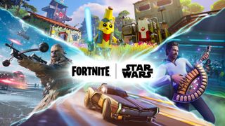Fortnite Star Wars showcasing some of the new items available in this update.