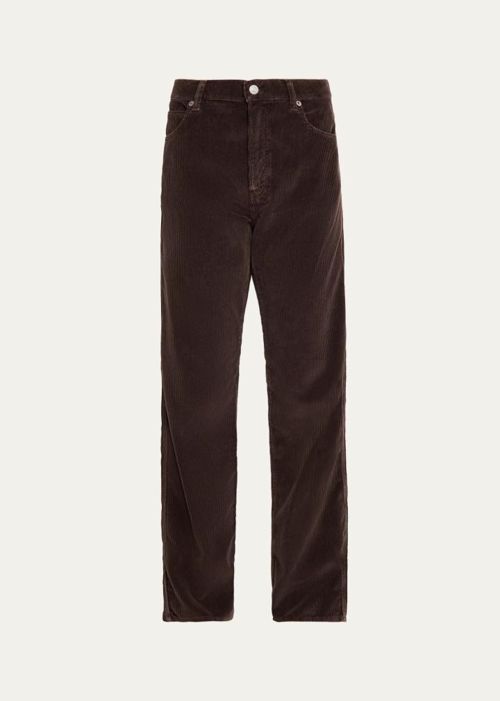 Weekender Mid-Rise Straight-Leg Corduroy Jeans