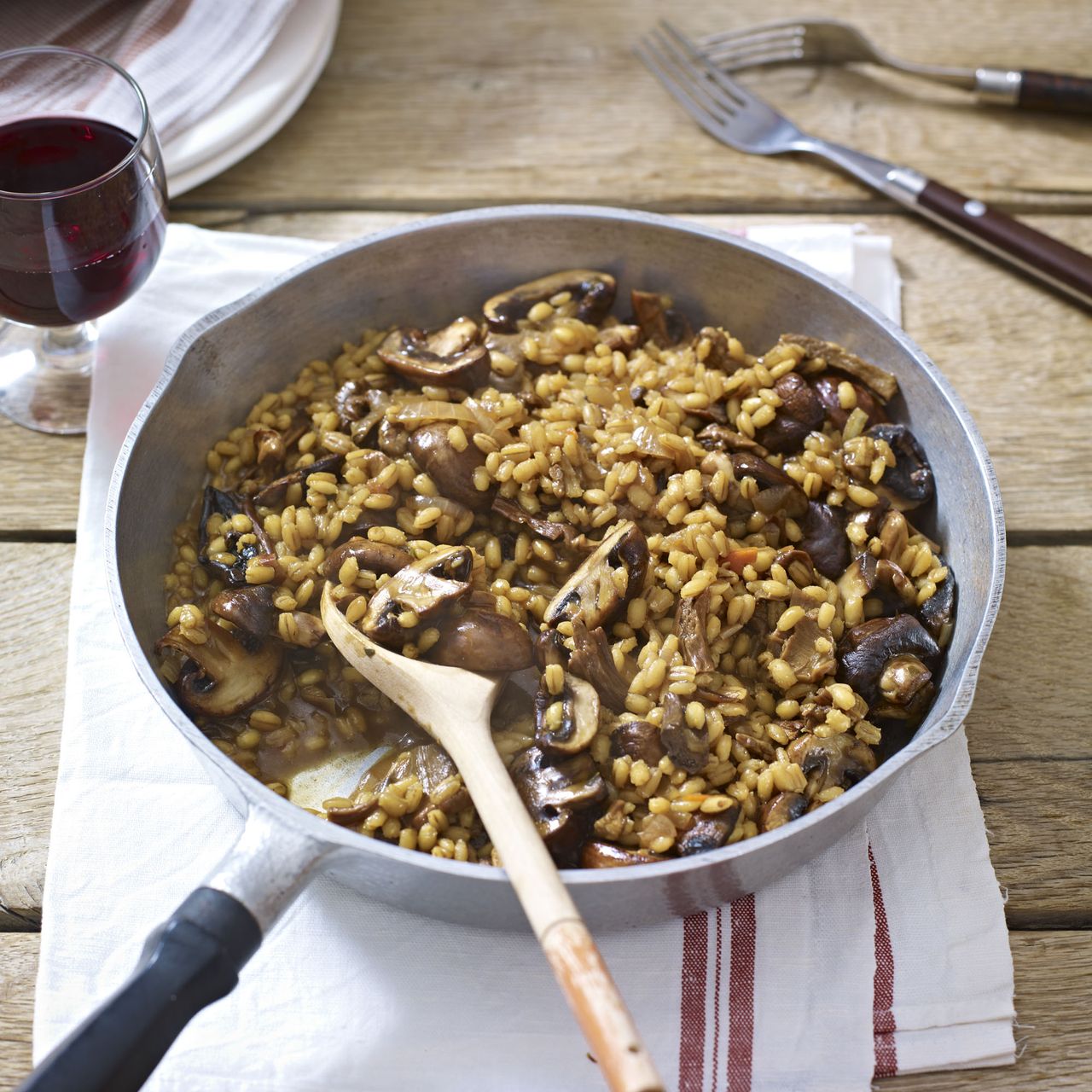 Pearl Barley and Mushroom Risotto