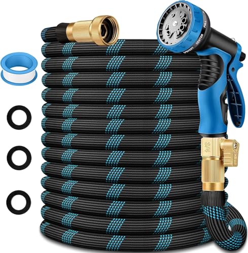 Garden Hose 100 Ft, 2026 Upgraded Lightweight Garden Hoses,ultra Durable &amp;amp; Flexible Water Hose,all-Weather Kink-Free Garden Hose,sturdy,abrasion Resistant Garden Hoses Pipes for Yard,lawn,outdoor