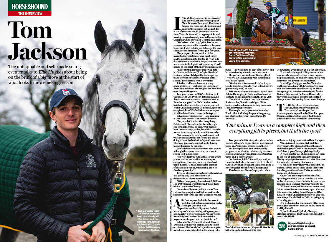 FT 2pp H&amp;amp;H interview Tom Jackson