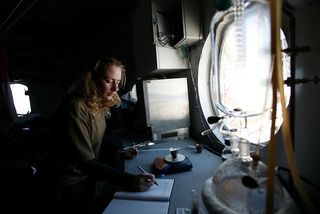 Interior of Mock Mars Mission Station