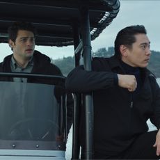 Noah Centineo as Owen Hendricks, Teo Yoo as Jang Kyun Kim in Episode 206 of The Recruit.