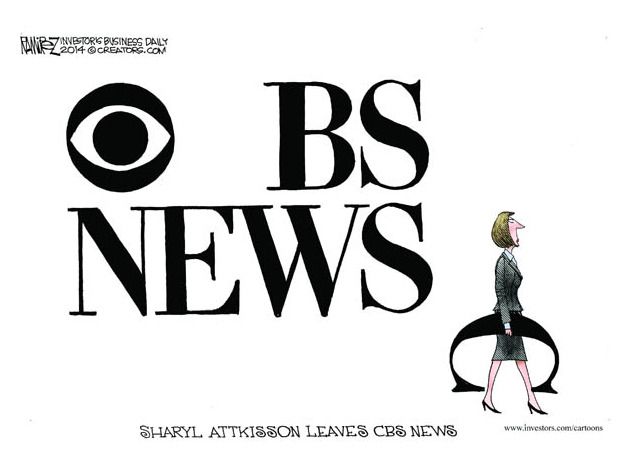 Editorial cartoon Sharyl Attkisson