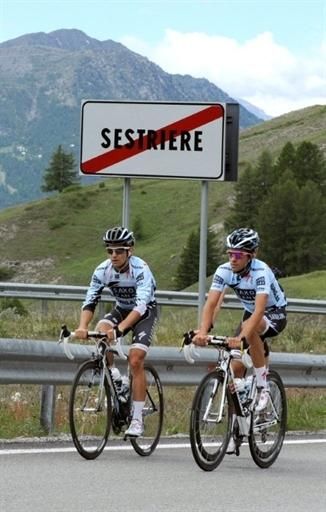Leaving Sestriere.