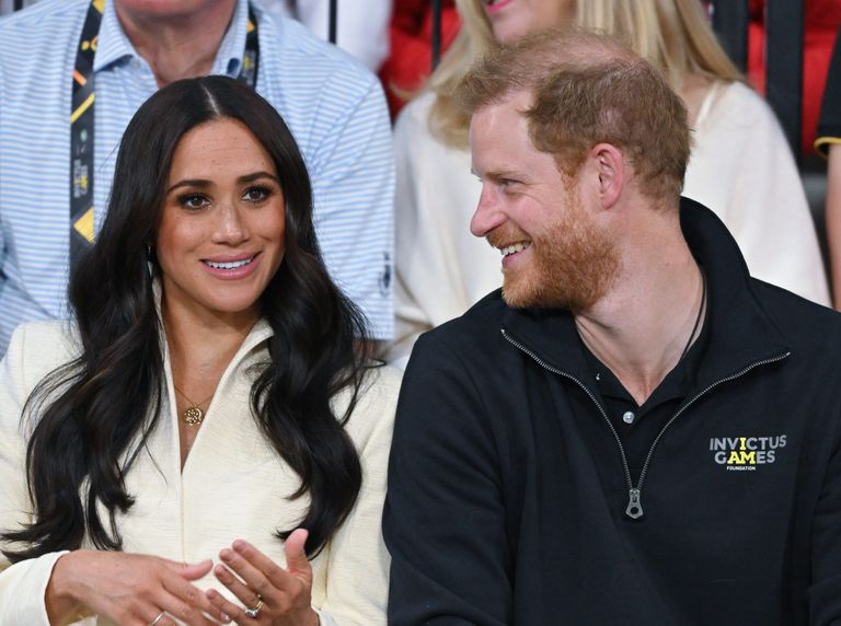 Prince Harry, Duke of Sussex and Meghan, Duchess of Sussex attend the sitting volleyball event