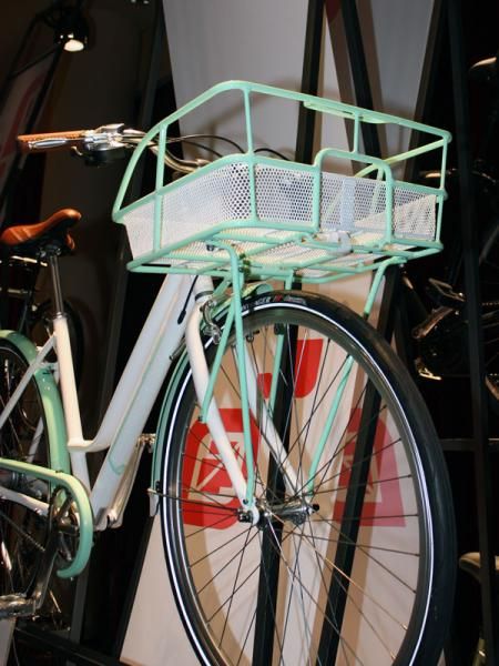 The Simple City 8's front rack is perfectly sized for two paper grocery bags - or a case of beer laid on its side.