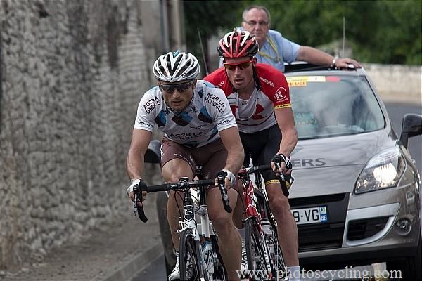 Yuri Kristov (AG2R) and Gregory Rast (Radioshack) were the day's escape