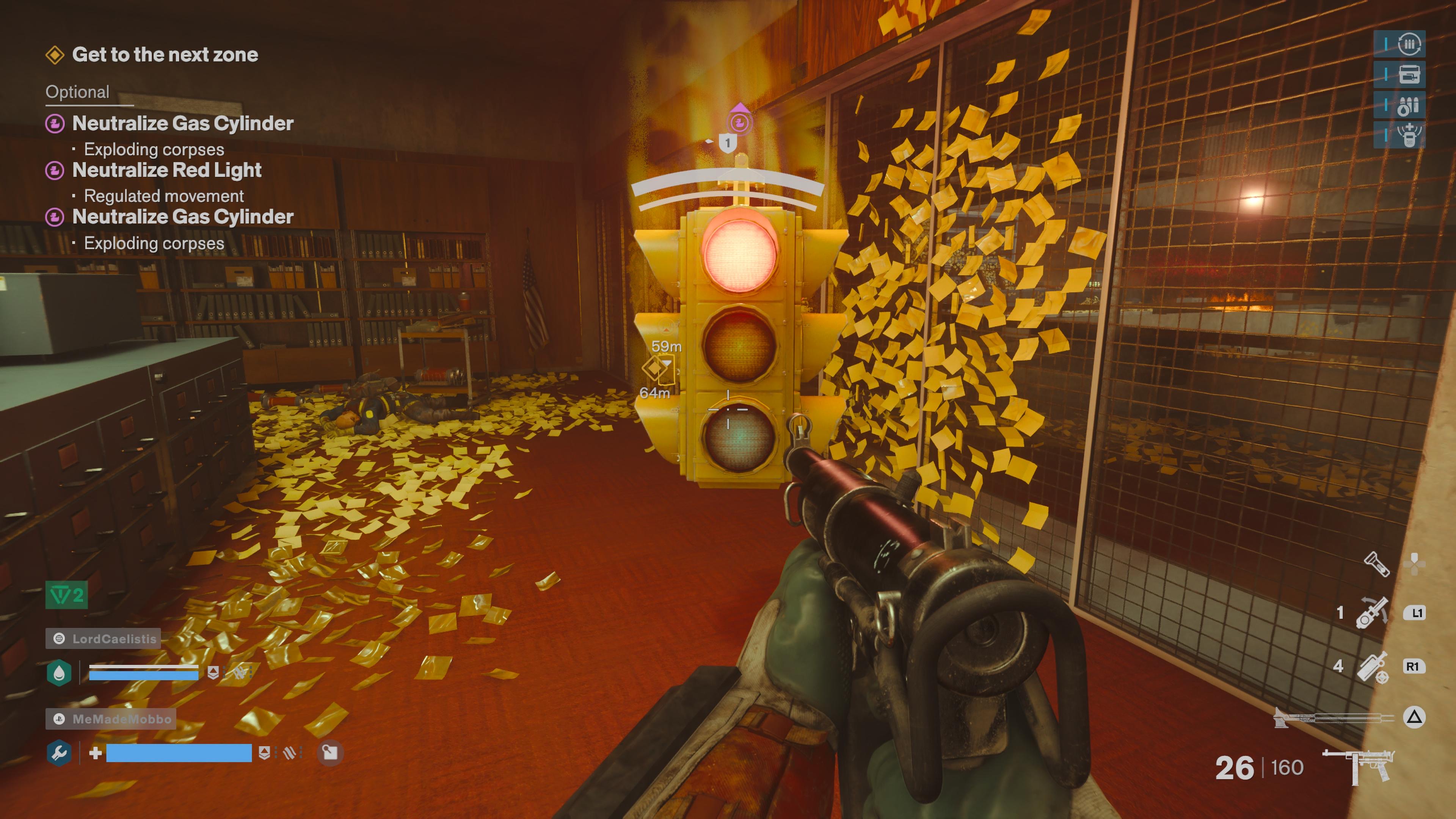 A supernatural traffic light requires the player to stand still in FBC: Firebreak