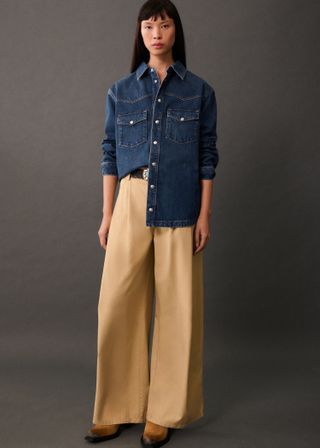 Oversized Denim Overshirt - Women | Mango Usa