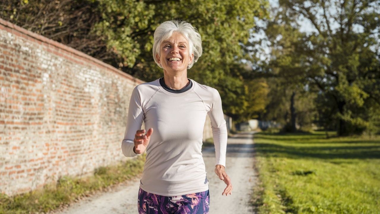 Happy runner