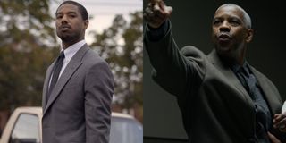 Michael B. Jordan and Denzel Washington side by side