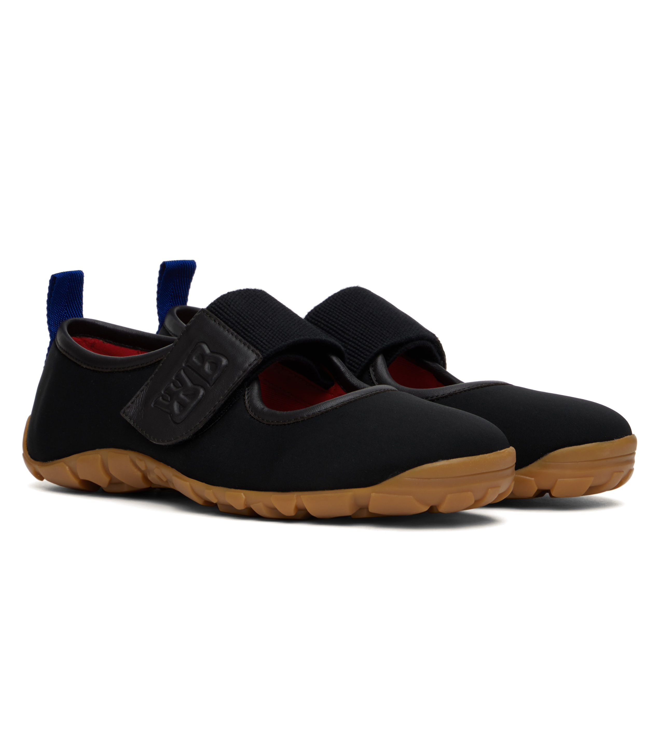 Black Mary Jane Flat Sneakers