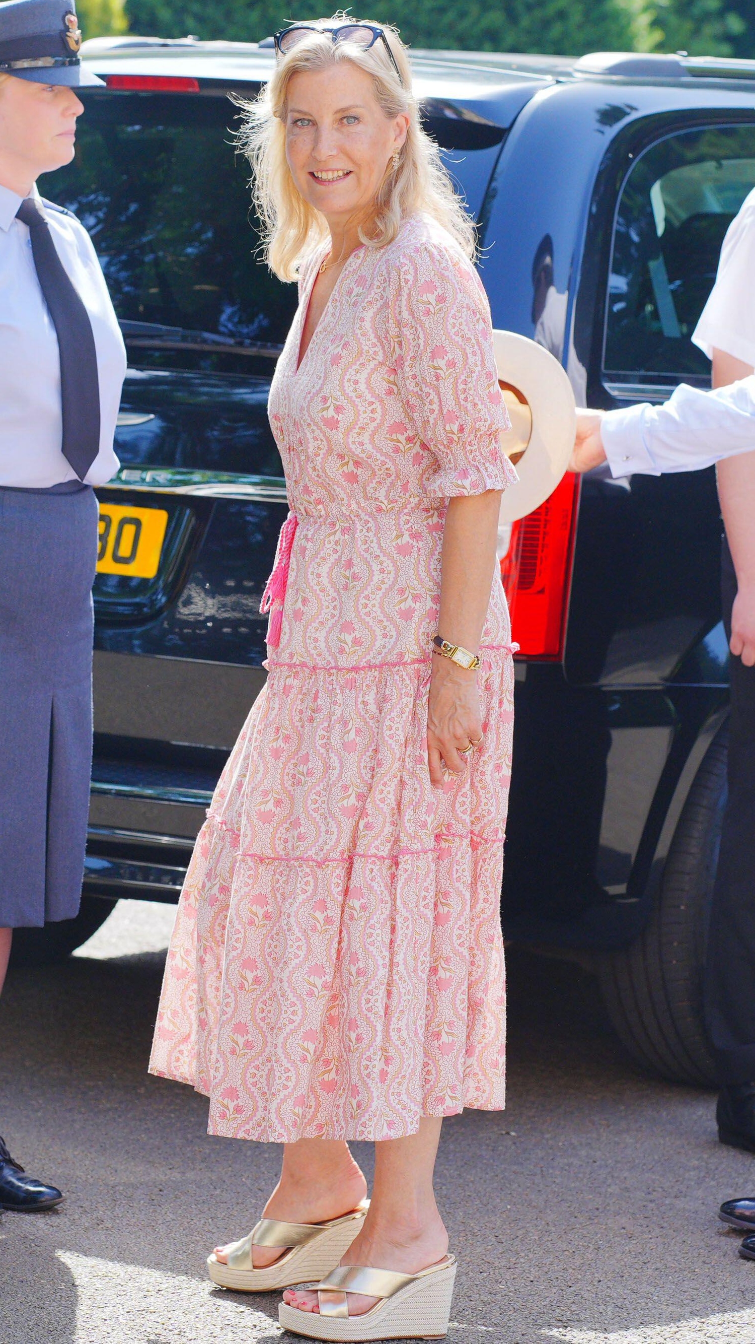 Sophie, Duchess of Edinburgh during a visit to Government House in Jersey