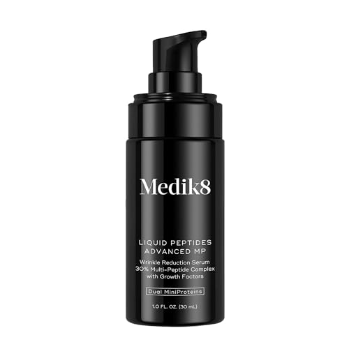 Medik8 Liquid Peptides Advanced Mp - Peptide Serum - Face Serum for Wrinkle Reduction - Hydrating and Supports Collagen, Hyaluronic Acid - 1 Oz.