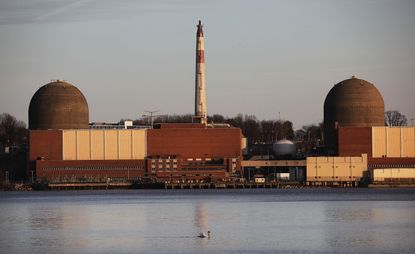 A transformer explosion at Indian Point nuclear power plant in New York dumped oil into the Hudson