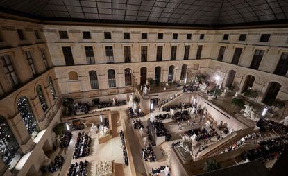 Louis Vuitton makes a classical spectacle at the Louvre