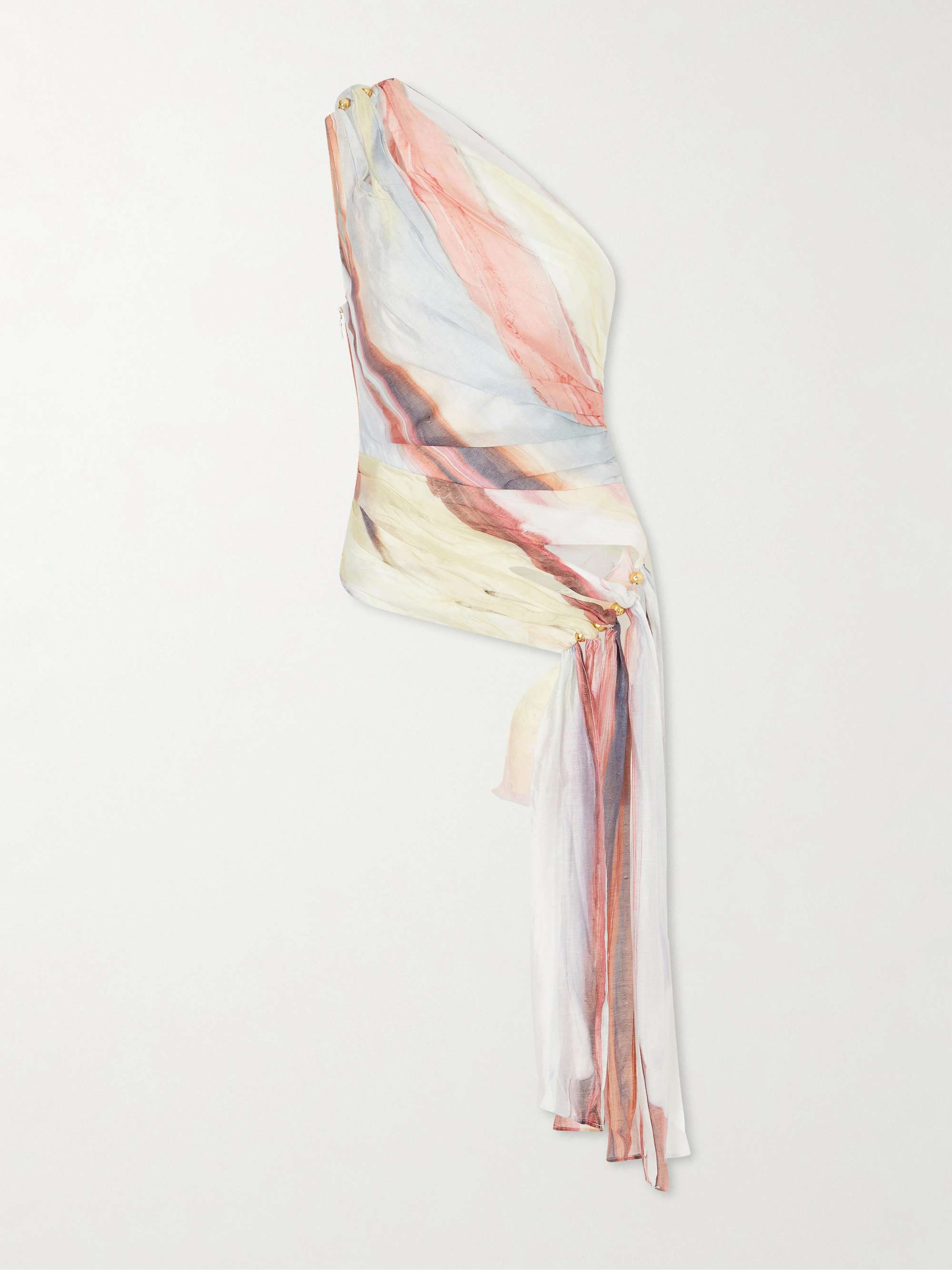 Capture One-Shoulder Draped Top