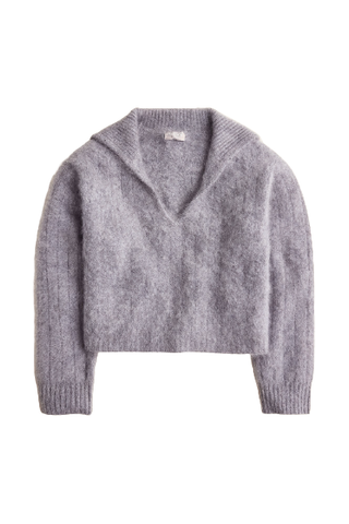 J.Crew Brushed Cashmere Sailor-Collar Sweater (Was $228) 