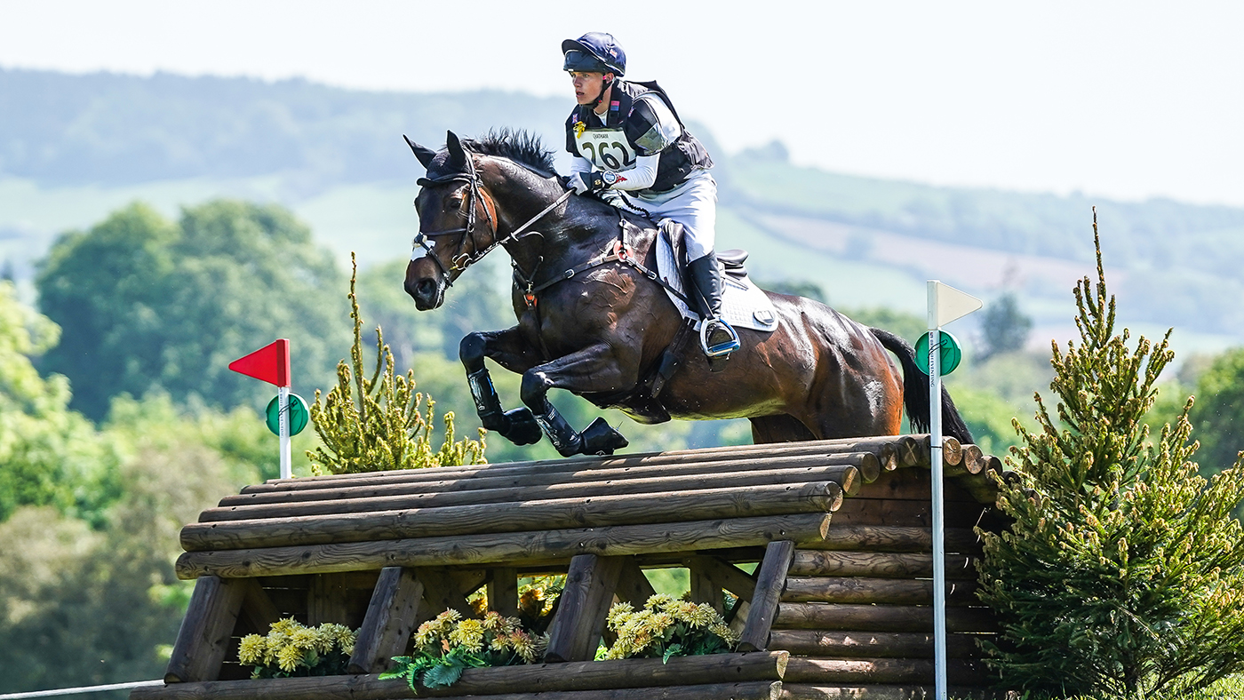 Finn Healy and Treamble at Bicton Arena in May 2023
