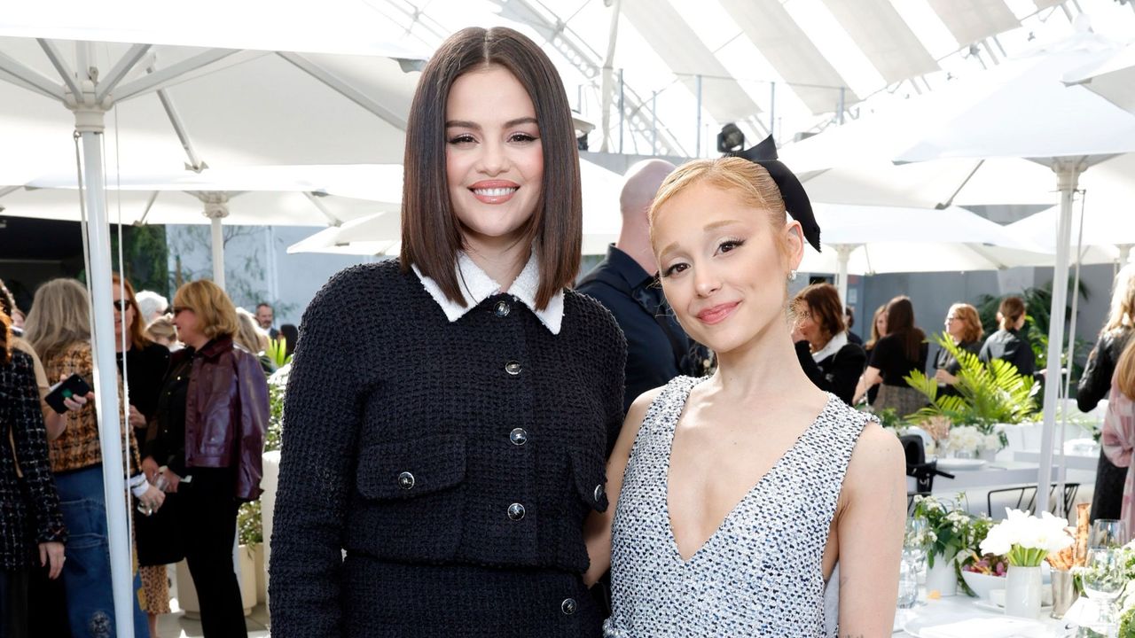 Selena Gomez and Ariana Grande attend the Academy Women&#039;s Luncheon at the Academy Museum of Motion Pictures 