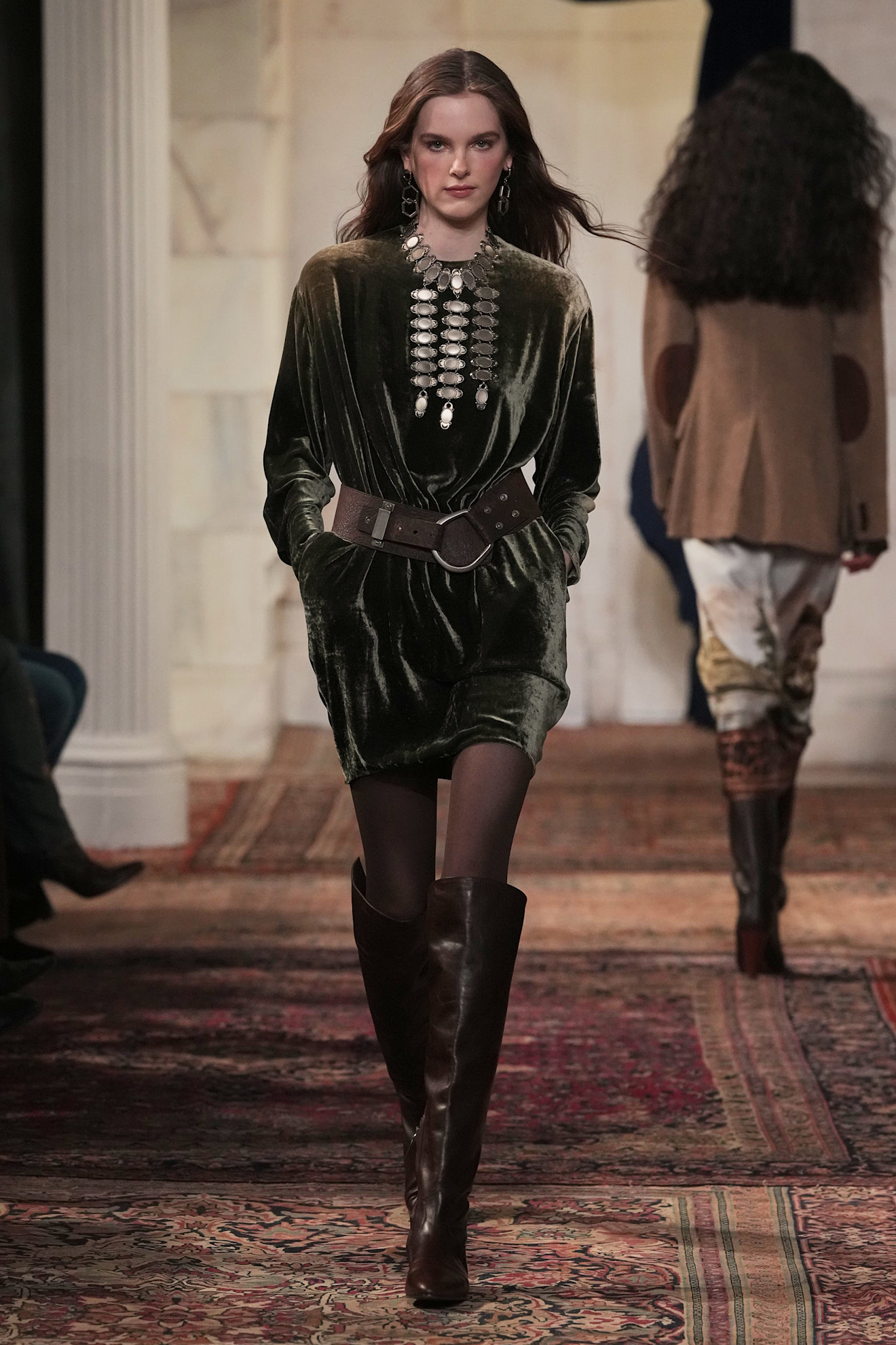 models walk the Ralph Lauren Fall 2026 runway