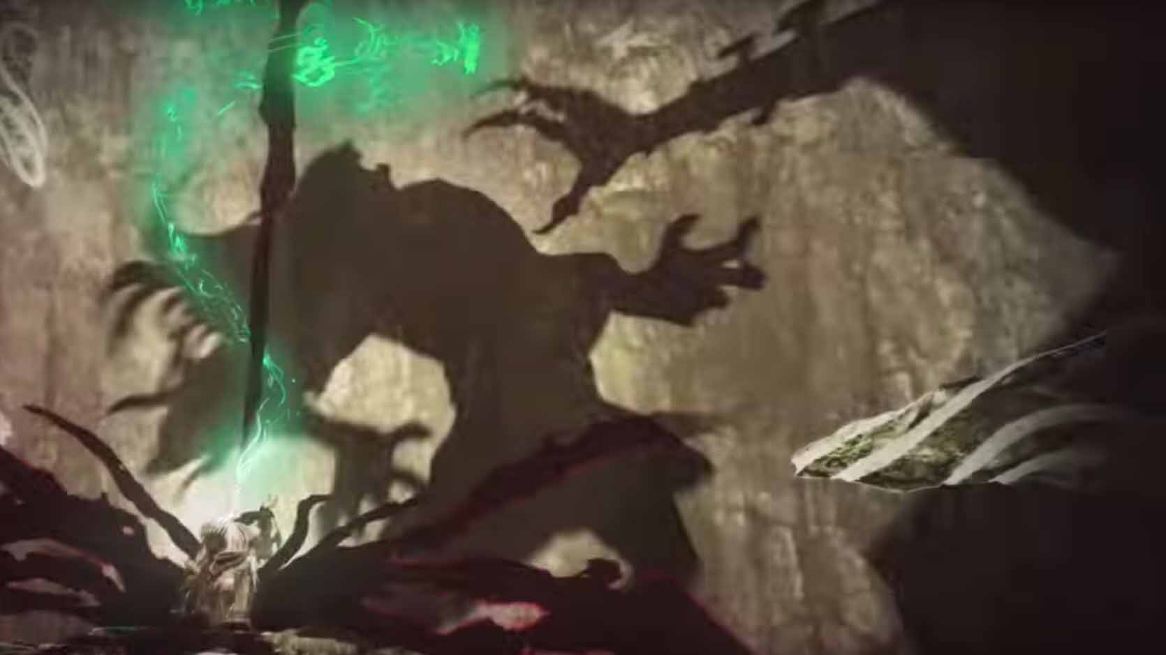 Breath of the Wild 2 trailer screenshot showing a mysterious shadow