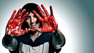 A press shot of Oli Sykes of Bring Me The Horizon in 2015