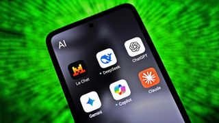 UKRAINE - 2024/12/29: In this photo illustration, the artificial intelligence (AI) apps of Le Chat by Mistral AI, DeepSeek, ChatGPT, Google Gemini, Copilot and Claude AI by Anthropic are seen on a smartphone screen. (Photo Illustration by Pavlo Gonchar/SOPA Images/LightRocket via Getty Images)