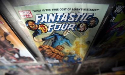 A Marvel Fantastic Four comic book is seen for sale at St. Mark's Comics, in New York City.