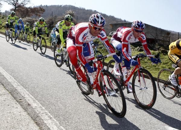 Danilo Di Luca (Katusha) has been a relatively low-key presence in Sardinia.
