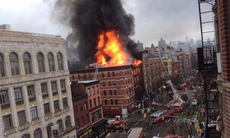 The massive fire in the East Village spread to three buildings. 