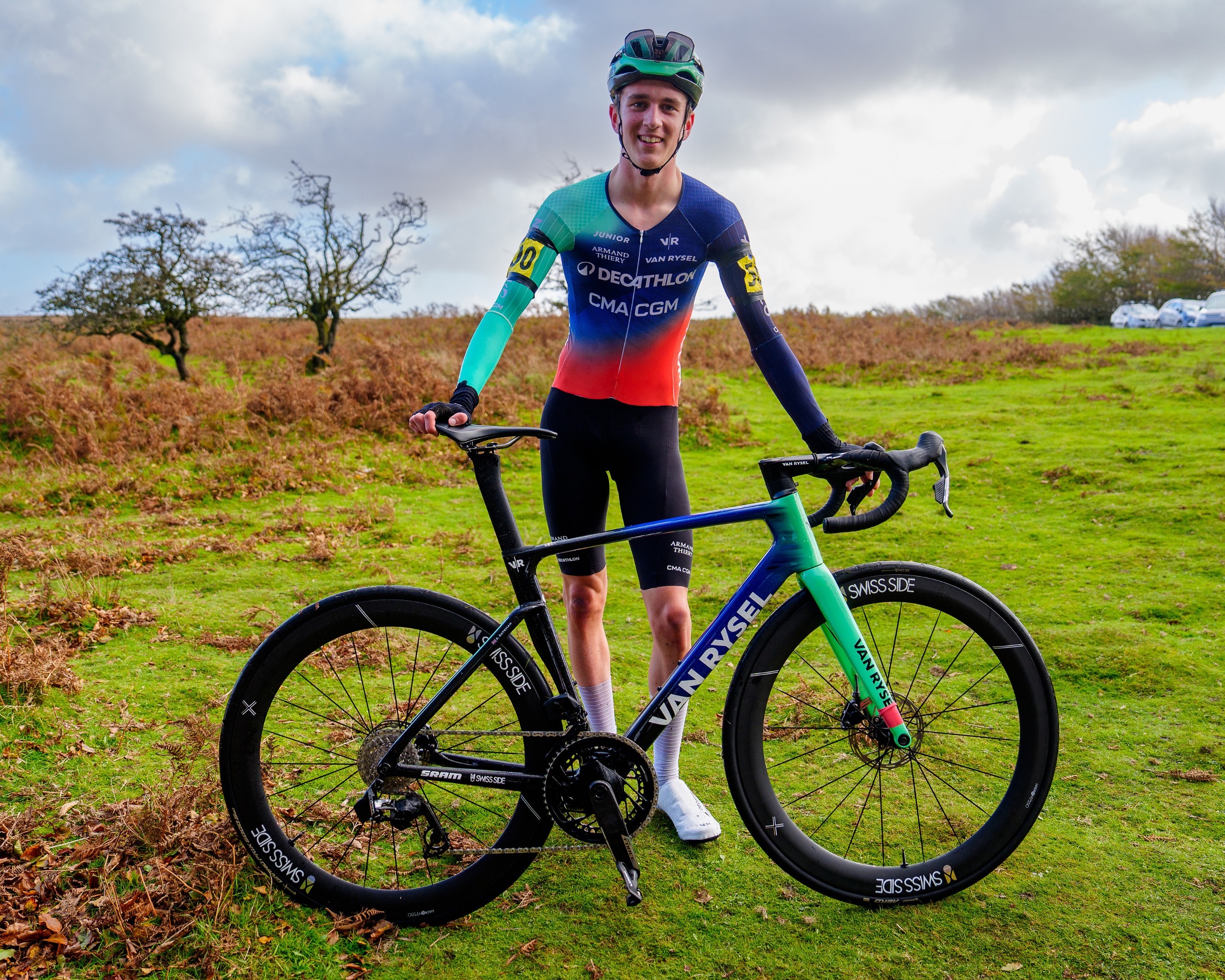 Ezra Bateman after winning the Junior Hill Climbing Championships