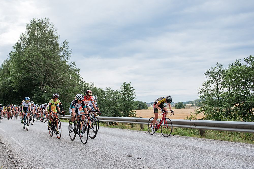 Attacks during stage 2 at the Ladies Tour of Norway