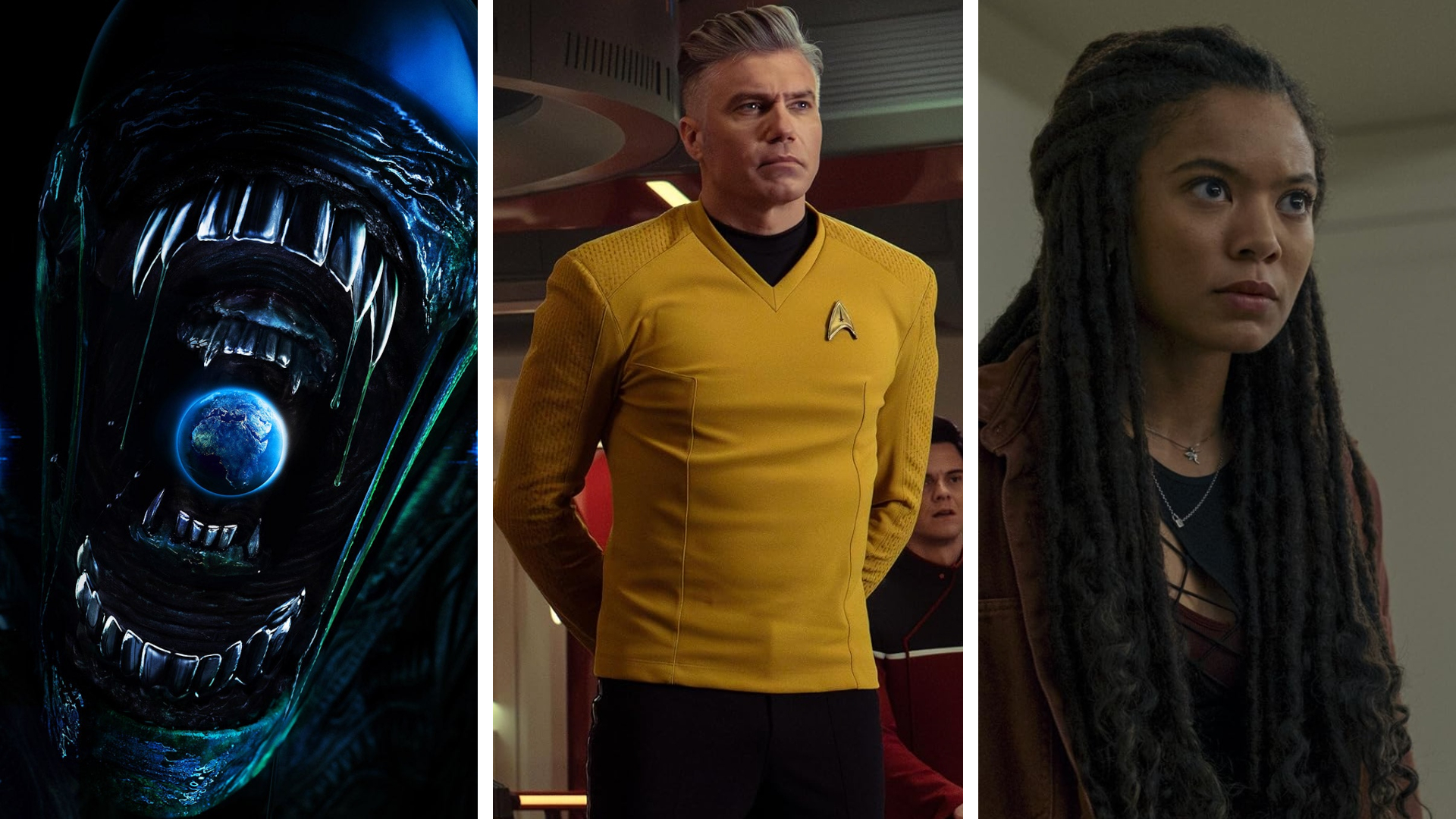 Upcoming sci-fi TV shows: Alien: Earth, Star Trek: Strange New Worlds, and Gen V
