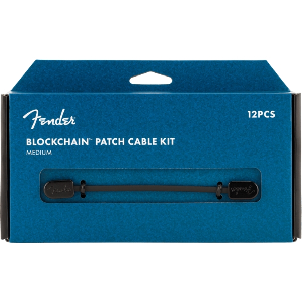 A Fender Blockchain Medium patch cable kit