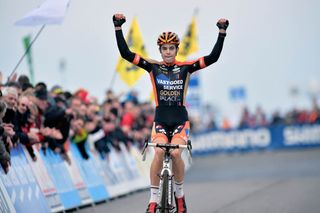 Wout Van Aert wins the Koksijde UCI World Cup cyclo-cross in 2014