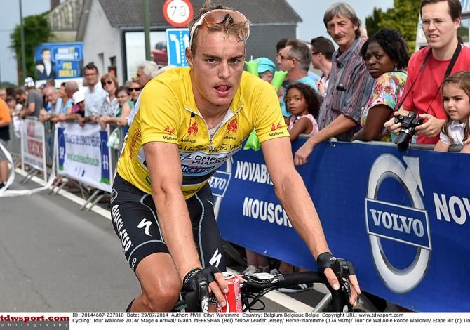 Gianni Meersman seems less than thrilled to come second place again